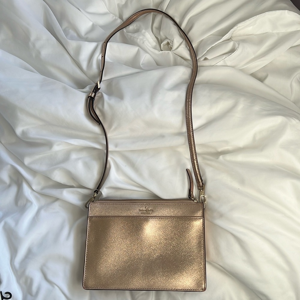Rose gold Kate spade bag